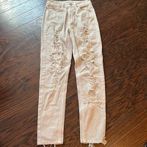 American Eagle 000 Regular light wash stain never worn